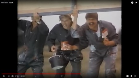 movie: sign painter; Recruits 1986