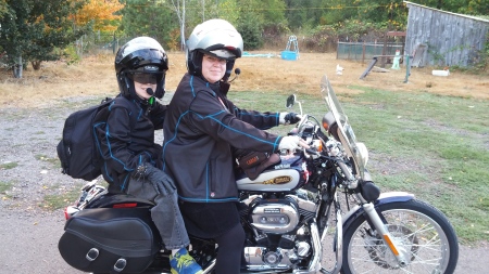 Tigger and Xavier riding Lady of the Valley 