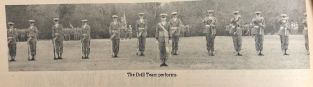 Drill Team performs ripple line