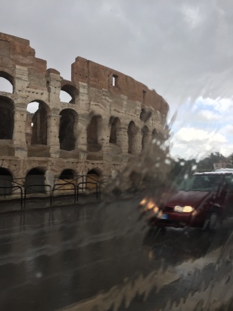 Italy in the rain.