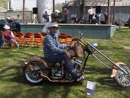 Dennis Weaver & moonshine powered chopper