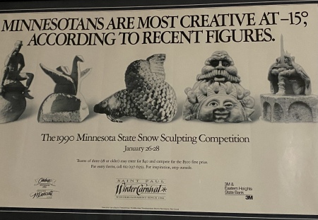  Winter Carnival snow-sculpture contest poster