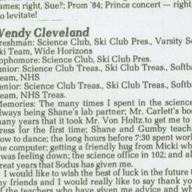 Wendy Cleveland's Classmates profile album