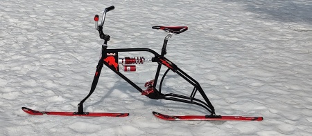 Hand built RedBull ski bike