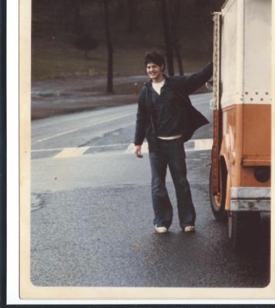 Living on the road in my Vitamilk truck 1974.