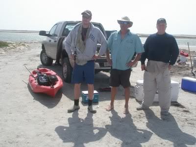 Kayak fishing in 2010 at Padre Island