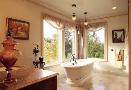 French Villa Master Bathroom