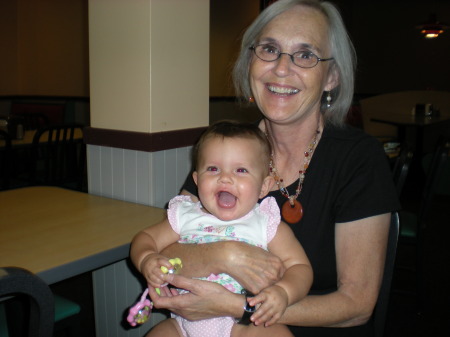 With one of the grandbabies