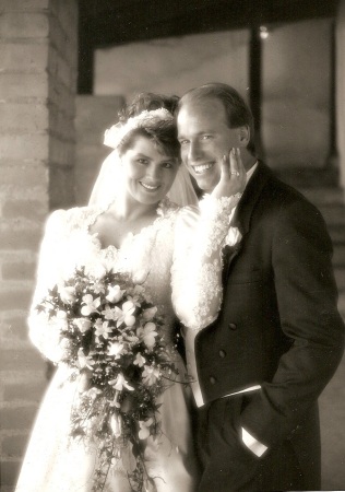 Joan and Jeff on their wedding day 11/10/90