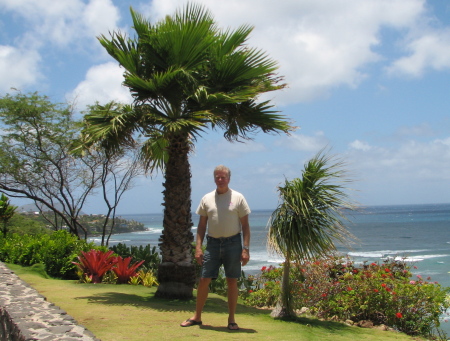 Dick Harrison at Diamond Head, Honolulu