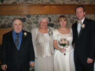 My hubby Allen Me my daughter Kim and her new Hubby Greg