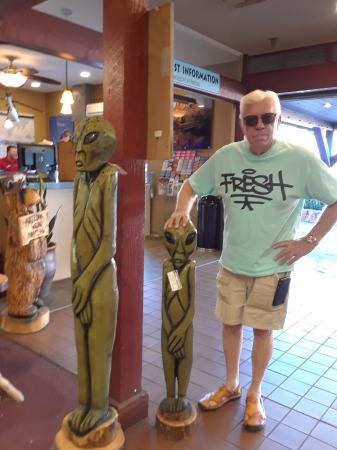 Maurice at Sedona, AZ with Alien Friends