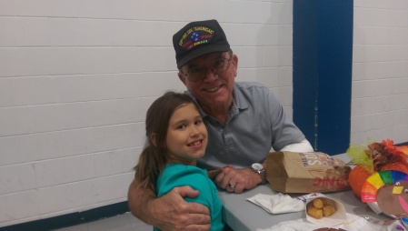 School lunch with granddaughter