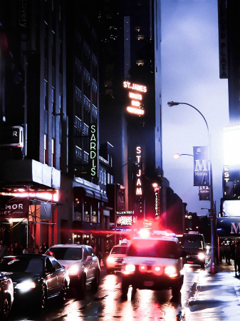 Broadway In Rain-NYC