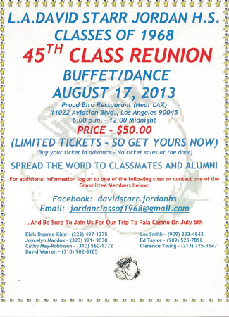 Les (Leslie) Smith's album, JHS Classes of 1968 - 45th Class Reunion