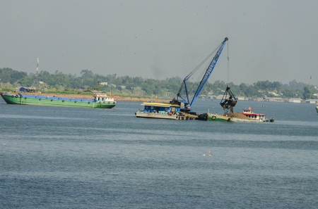 BigBusiness Dredging Sand Out OfTheMekongRiver