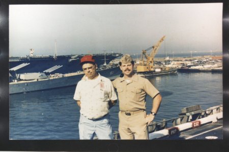 My dad with me in Norfolk VA 1986