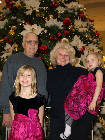 Papa & I with Granddaughters 2009