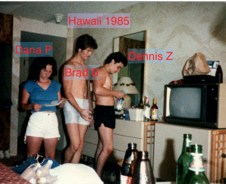 Rick Johnson's album, 1985 Senior Trip. to Oahu Hawaii