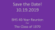 Brownsburg High School Class of 1979 Forty Year Reunion reunion event on Oct 19, 2019 image