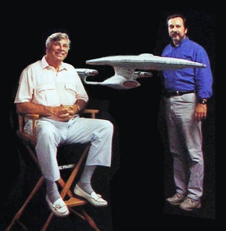 With STAR TREK creator, Gene Roddenberry - 1989