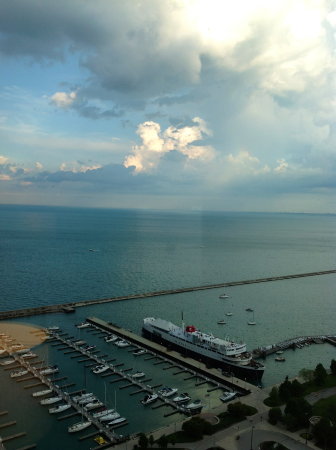 Storm over Lake Michigan from my 