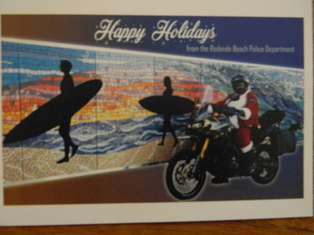 CHRISTMAS CARD FROM REDONDO PD