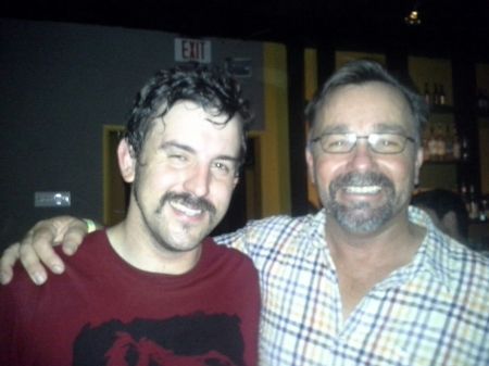 Ben French and AJ Gregory. Dennis Gregory's son.  After a show at Starlite longe.