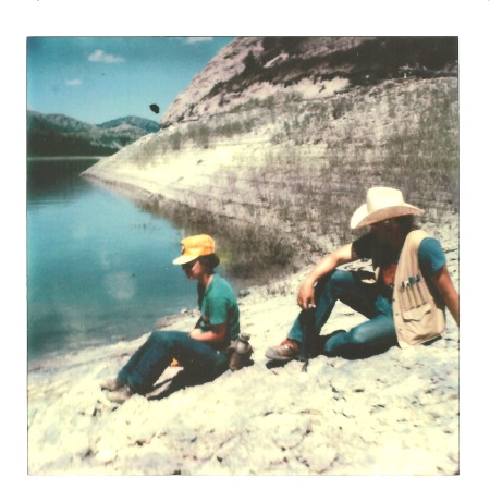Geologic field work, Gibson Reservoir, Montana