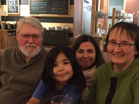 With family in Powell River, BC, 2019