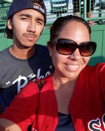 me  and angel at our first Fenway game 2019