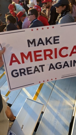 My MAGA sign at the Trump Rally 2020 🇺🇲❤