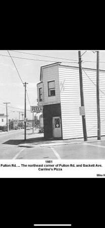 1981 3319 Fulton Rd.  The northeast corner of 