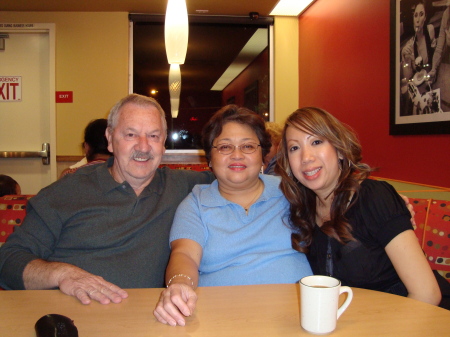 MY DAD, HIS WIFE LILLY AND HER DAUGHTER IN LAW