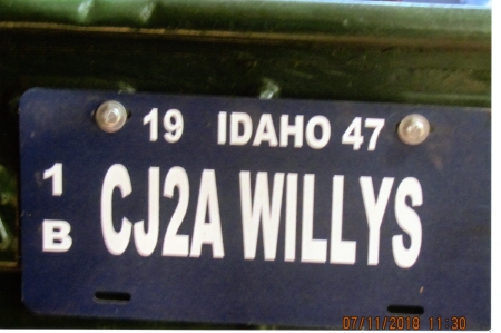 Plastic license plate I found on the net, you 