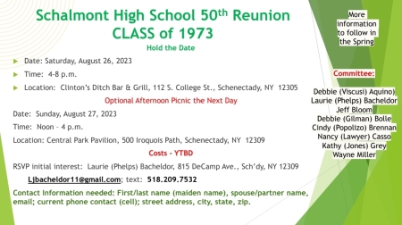 Jeffery Bloom's album, Schalmont High School Reunion