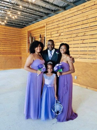 My son, Terrence, and his daughters.
