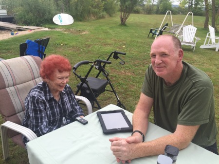 Hanging out with my awesome mom, Helen!