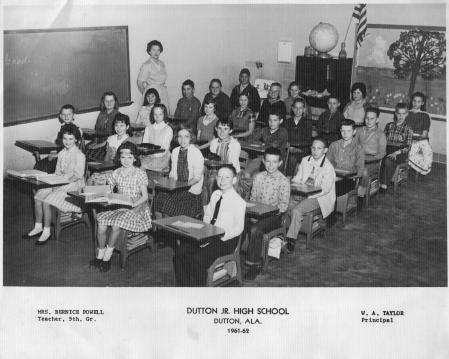 1961-62 Fifth Grade class