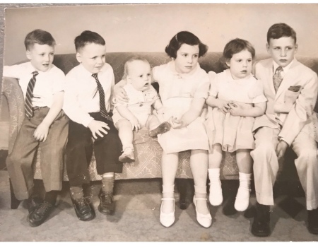 6 of 8 siblings circa 1959/1960