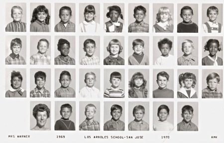 1969 - Mrs. Warner (Kindergarten Class)