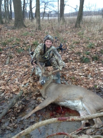 My son, Sammy, 2012 deer taken with bow!