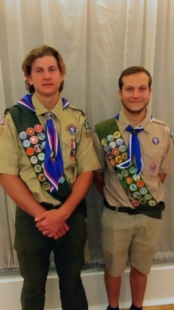 Merik and Orion Pohl Eagle Scouts