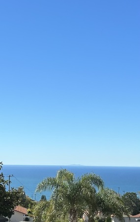 Santa Barbara Island from the kitchen window