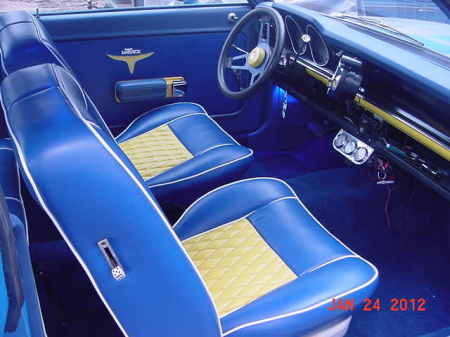 Blue Grabber interior