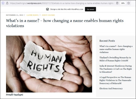 The Human Rights Blog