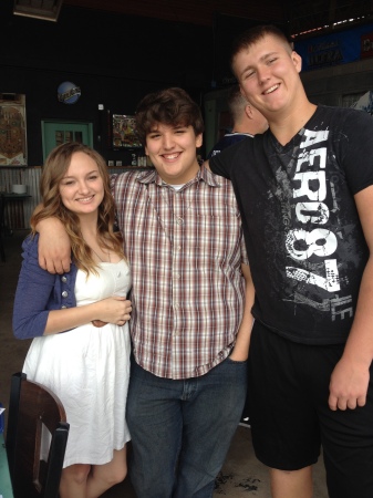 Jacob with his GF and his big cousin