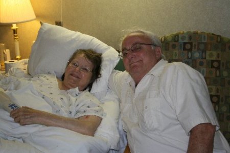 Nelson and Dolly Murphy after her leg surgery