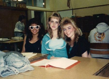 1986 Priscilla, Michelle, and I at SLZ