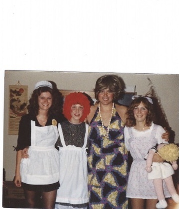 Many years ago Halloween party me on far right